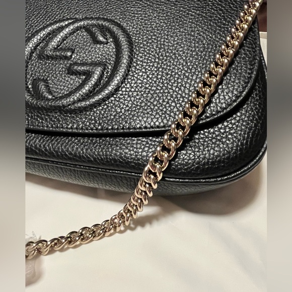 Gucci Soho, Pebbled Leather, Medium, crossbody bag! new! - Picture 11 of 17